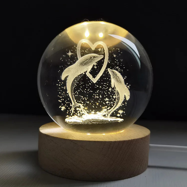 Marivelle 3D Dolphin Heart Lam