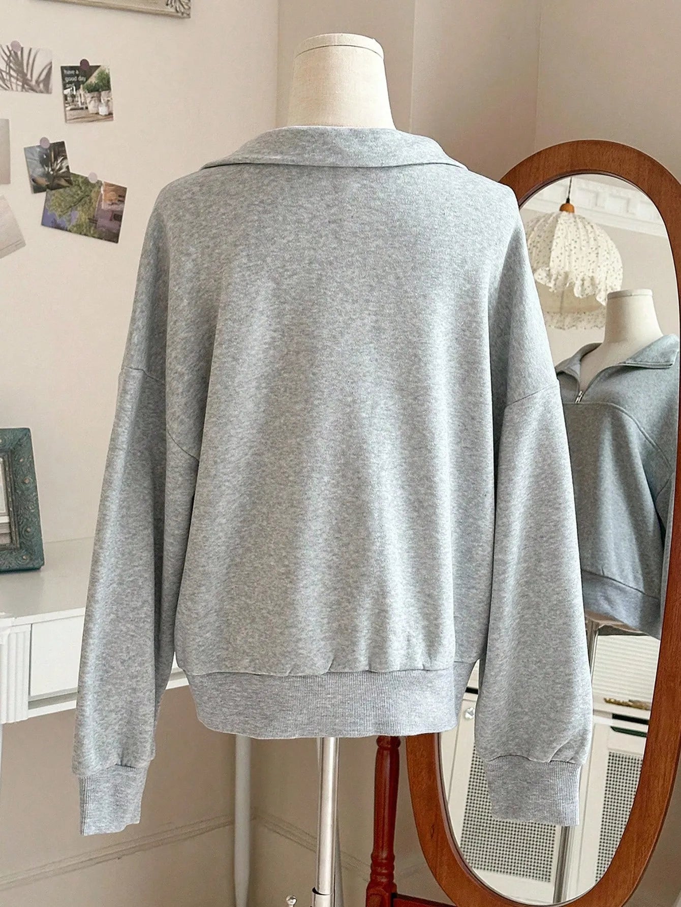 Rita | Oversized Zip-Up Hoodie with Side Slit