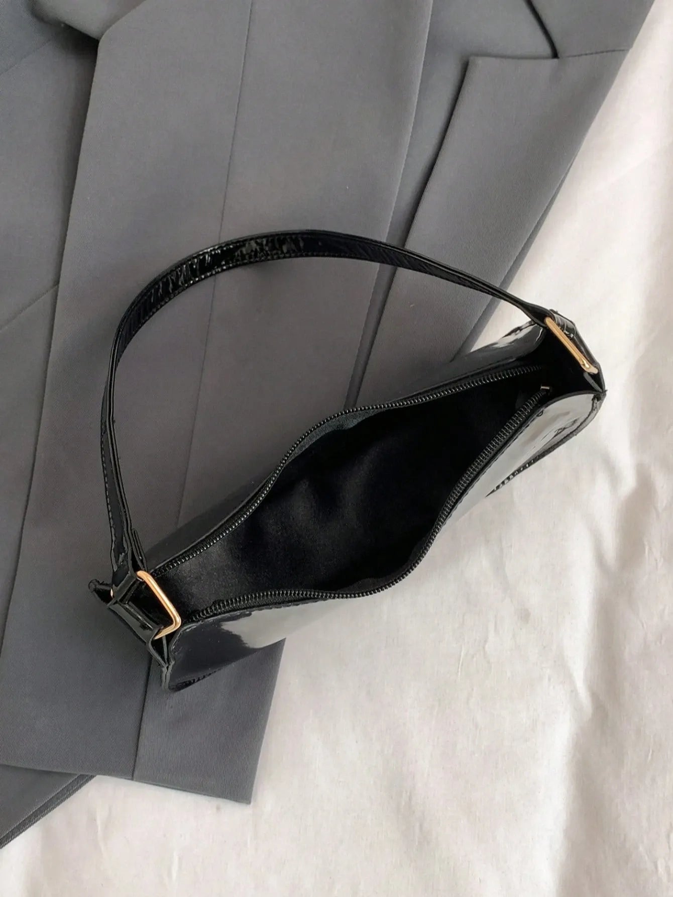Lanure Luxe | Minimalist Half-Moon Shoulder Bag