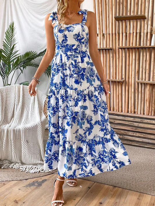 Emily | Floral Print Maxi Dress