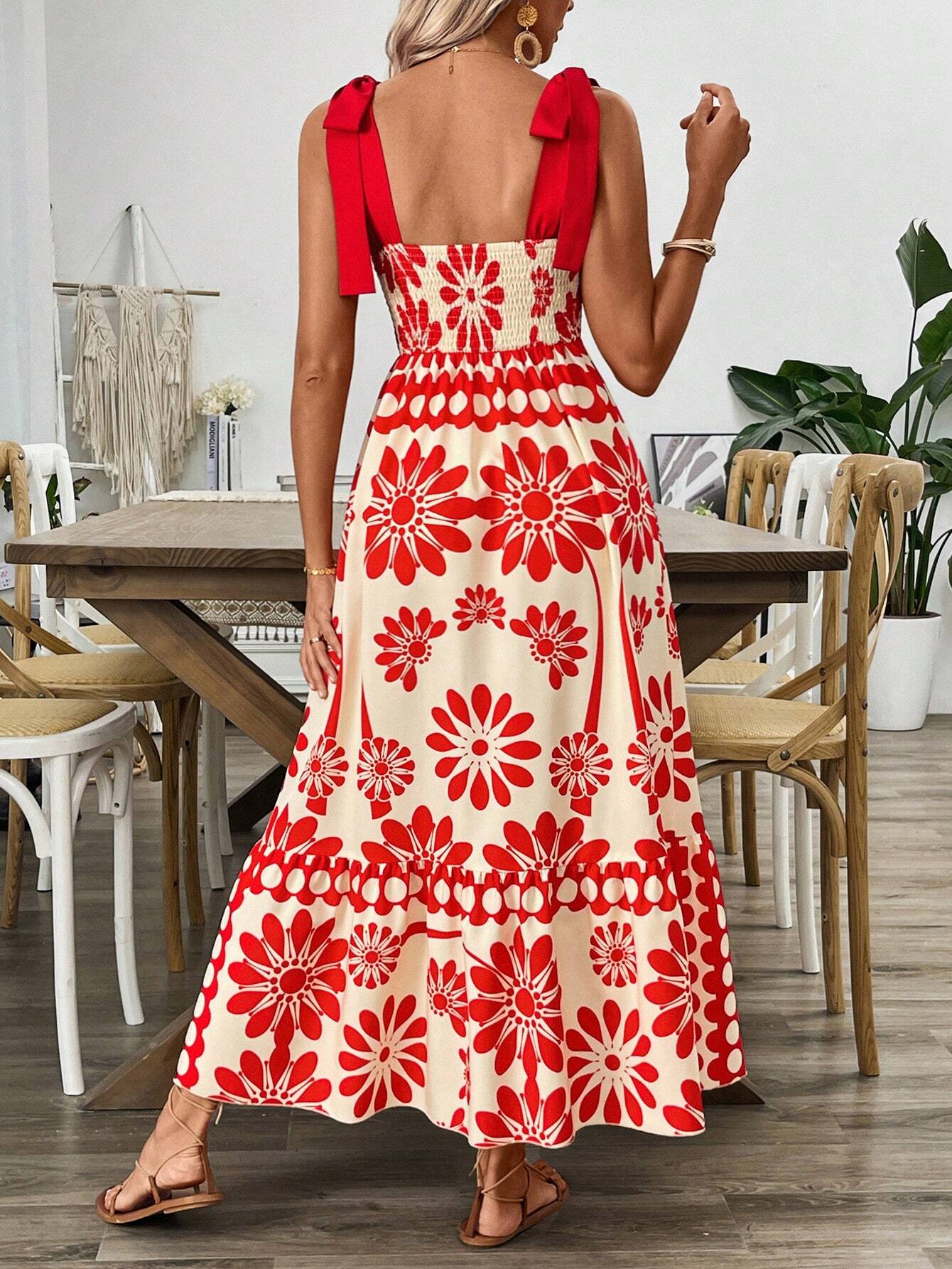Sophie | Vintage Floral Cut-Out Maxi Dress