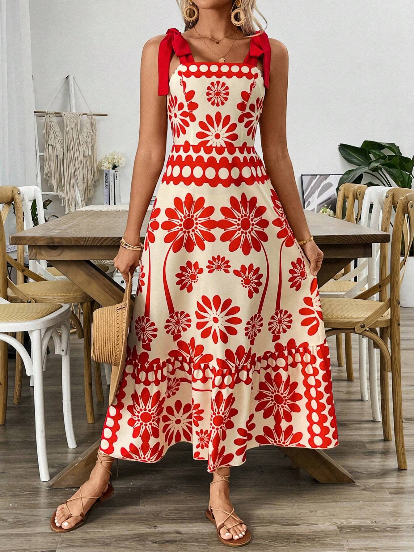 Sophie | Vintage Floral Cut-Out Maxi Dress