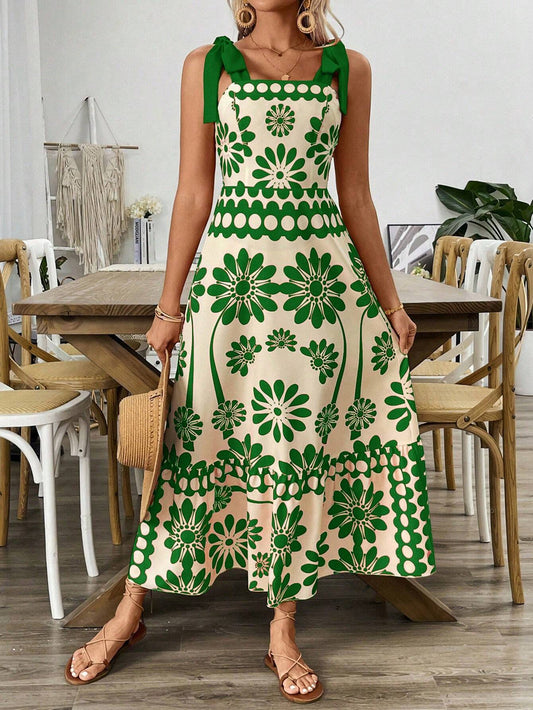 Sophie | Vintage Floral Cut-Out Maxi Dress