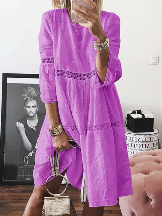 Lily | Elegant Lace-Trim Summer Dress