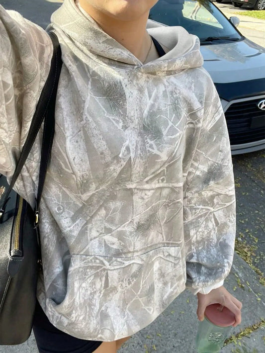 Orvanna | Branch-Print Oversized Hoodie