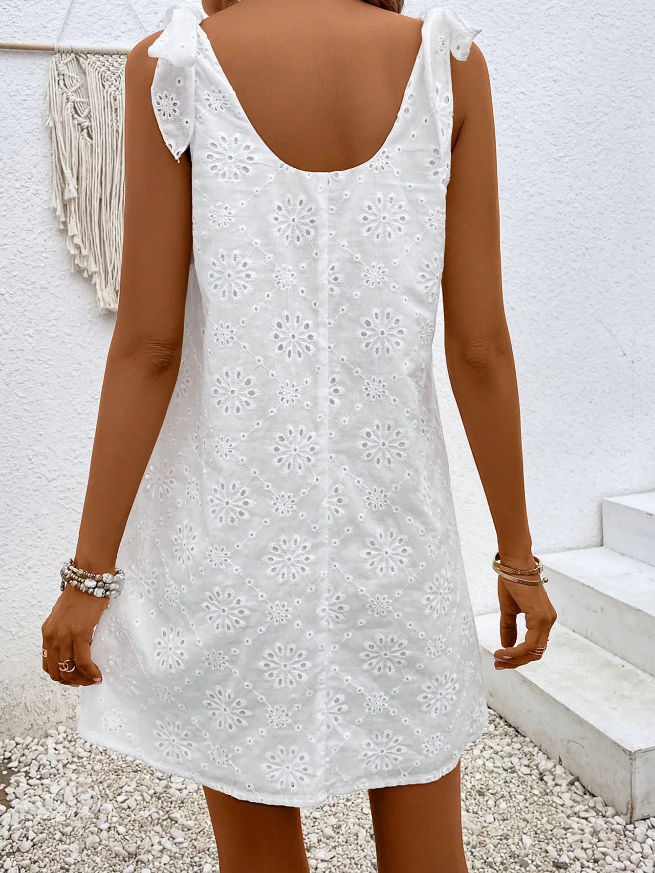 Breza | Tie-Shoulder Chiffon Dress