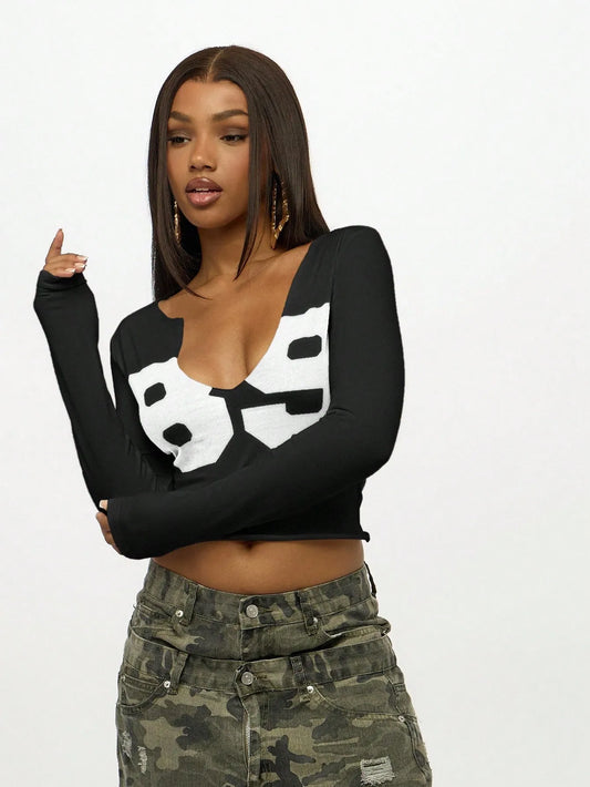 Kairo Panda | Print Knit Top