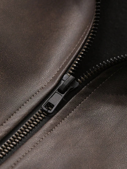 DAYZY Vintage Charm | Cropped Oversized Jacket with Pockets