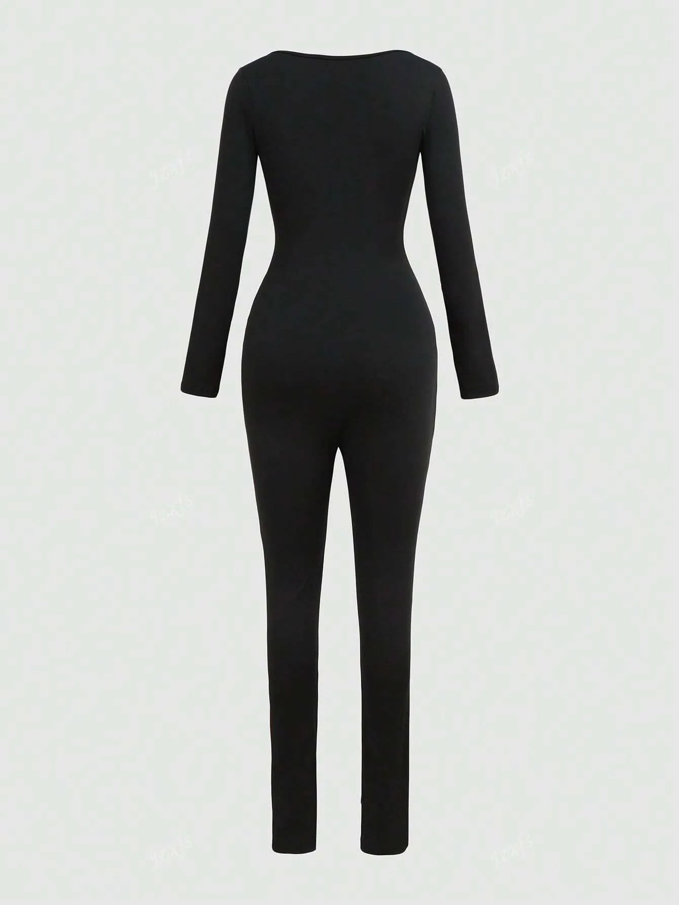 Eryna | Long-Sleeve Scoop-Neck Jumpsuit