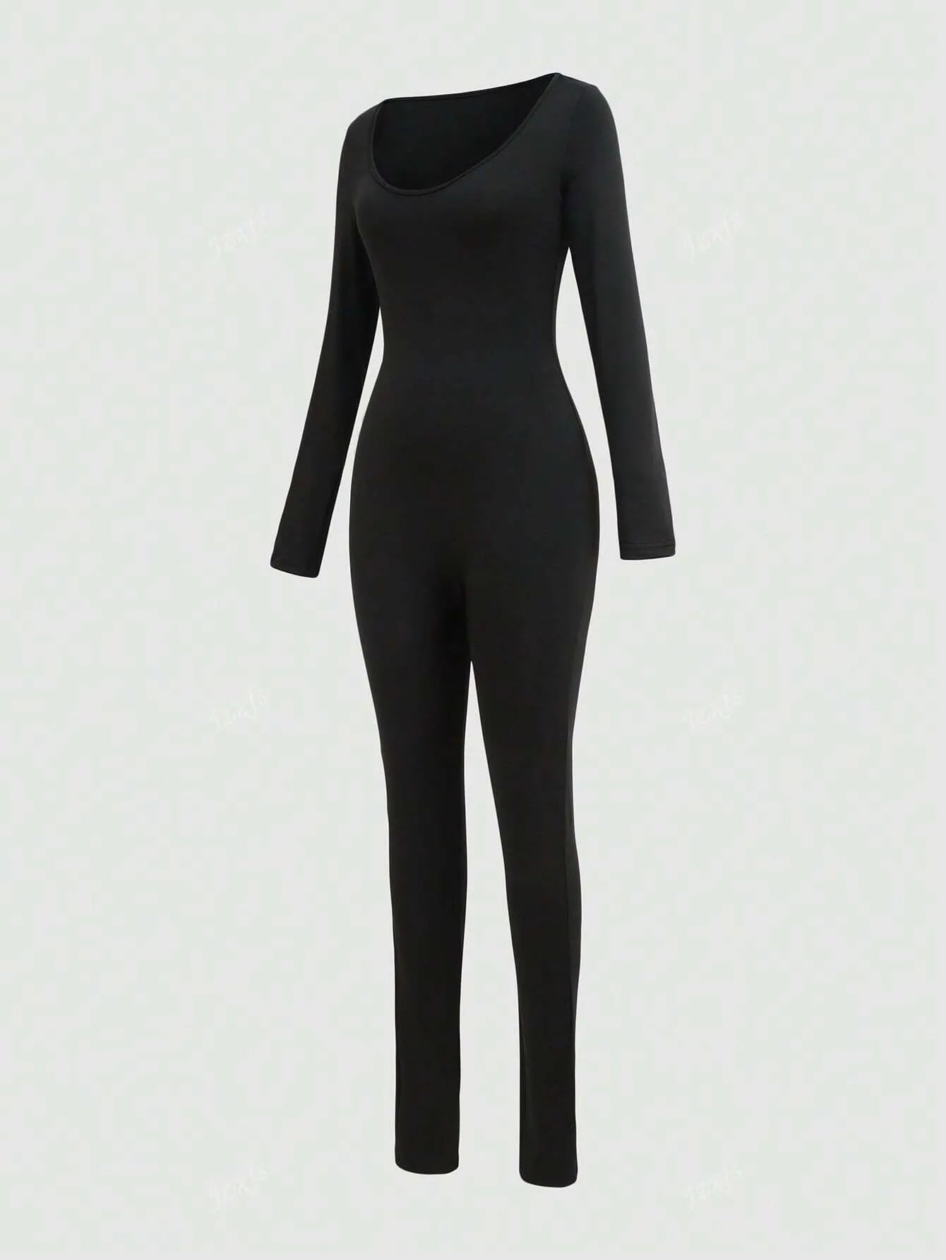Eryna | Long-Sleeve Scoop-Neck Jumpsuit